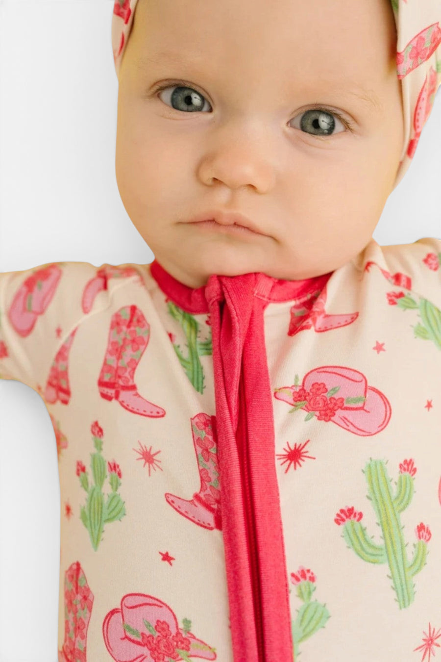 Little One Shop Cowgirl Bamboo Sleeper – detail