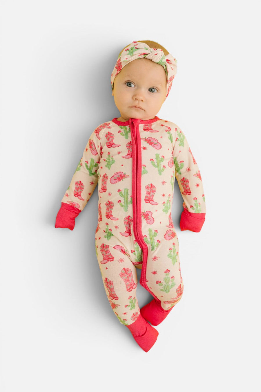 Little One Shop Cowgirl Bamboo Sleeper – front view