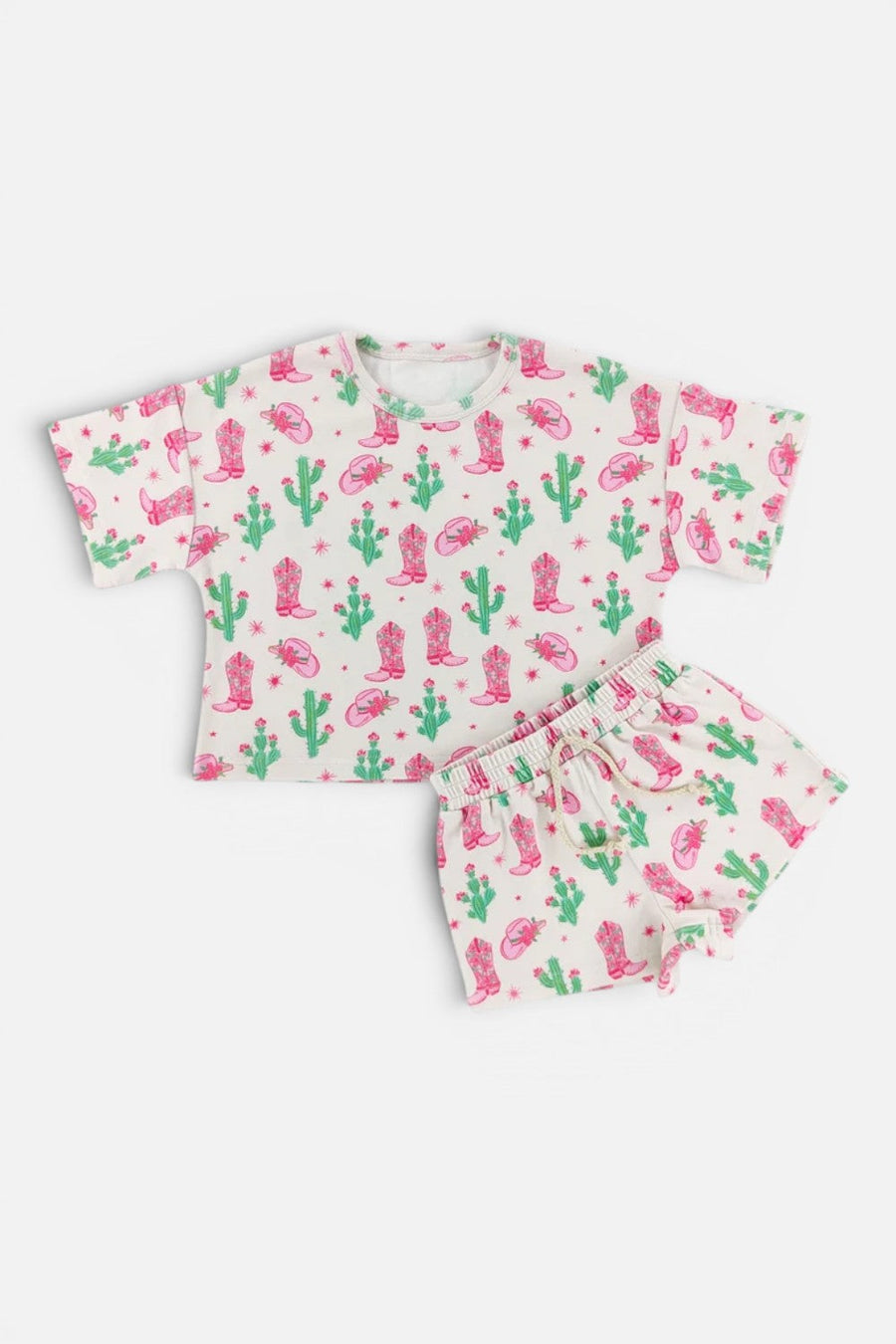 Little One Shop Cowgirl Slouchy Set – front view