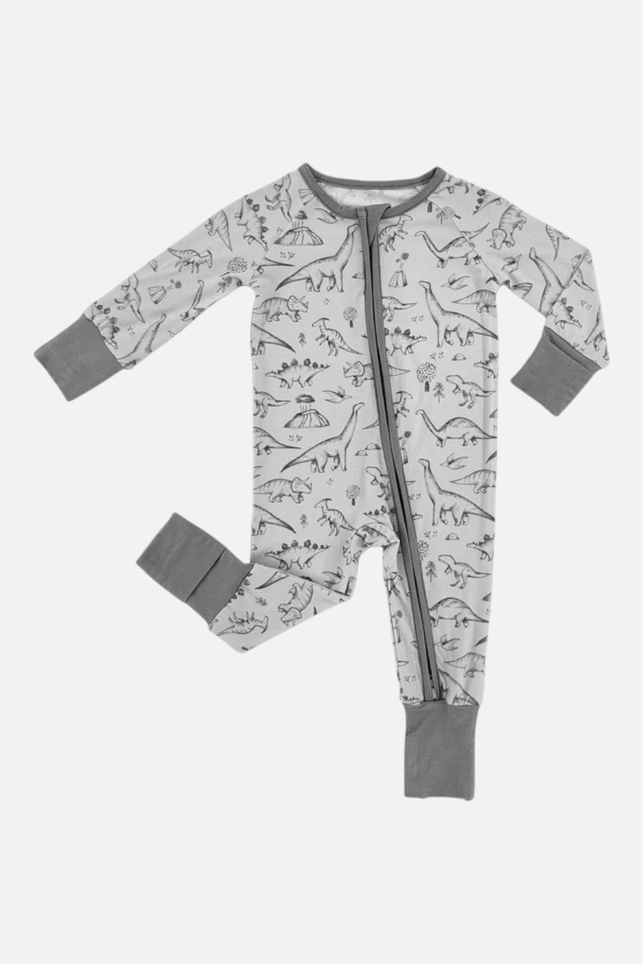Little One Shop Dino Doodles Bamboo Sleeper – back view