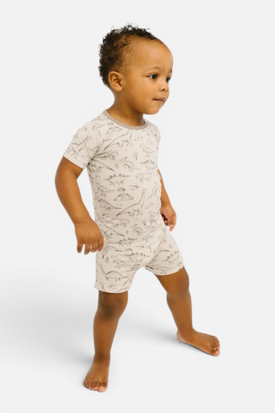 Little One Shop Dino Doodles Shorts Set – back view
