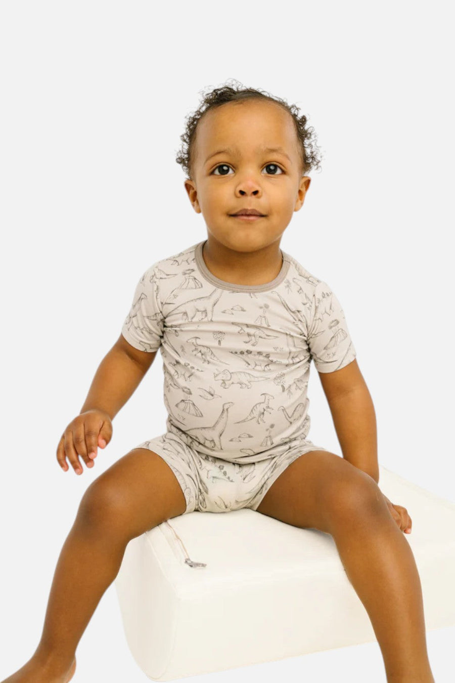 Little One Shop Dino Doodles Shorts Set – side view