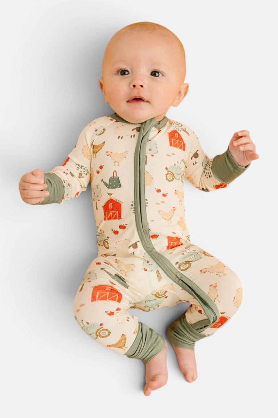 Little One Shop Farm Days Bamboo Sleeper – front view