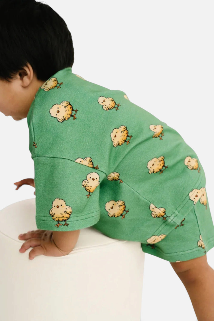 Little One Shop Kid's Spring Chicks Shorts Set – back view