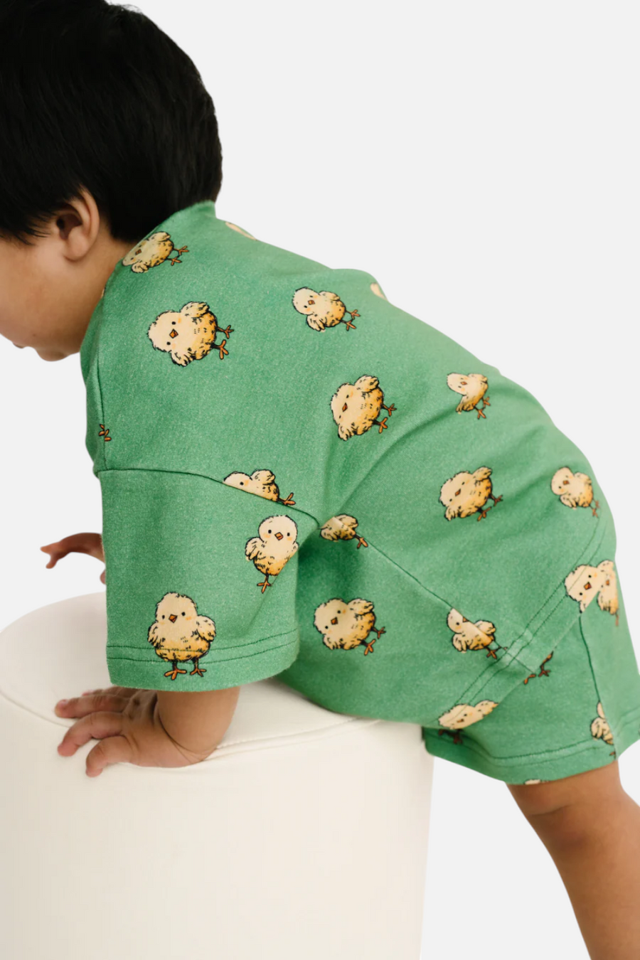 Little One Shop Kid's Spring Chicks Shorts Set – back view