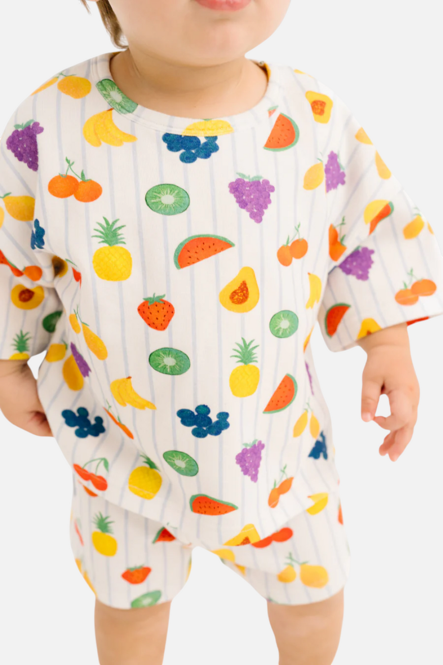 Little One Shop Kid's Sweet Fruit Slouchy Set – back view