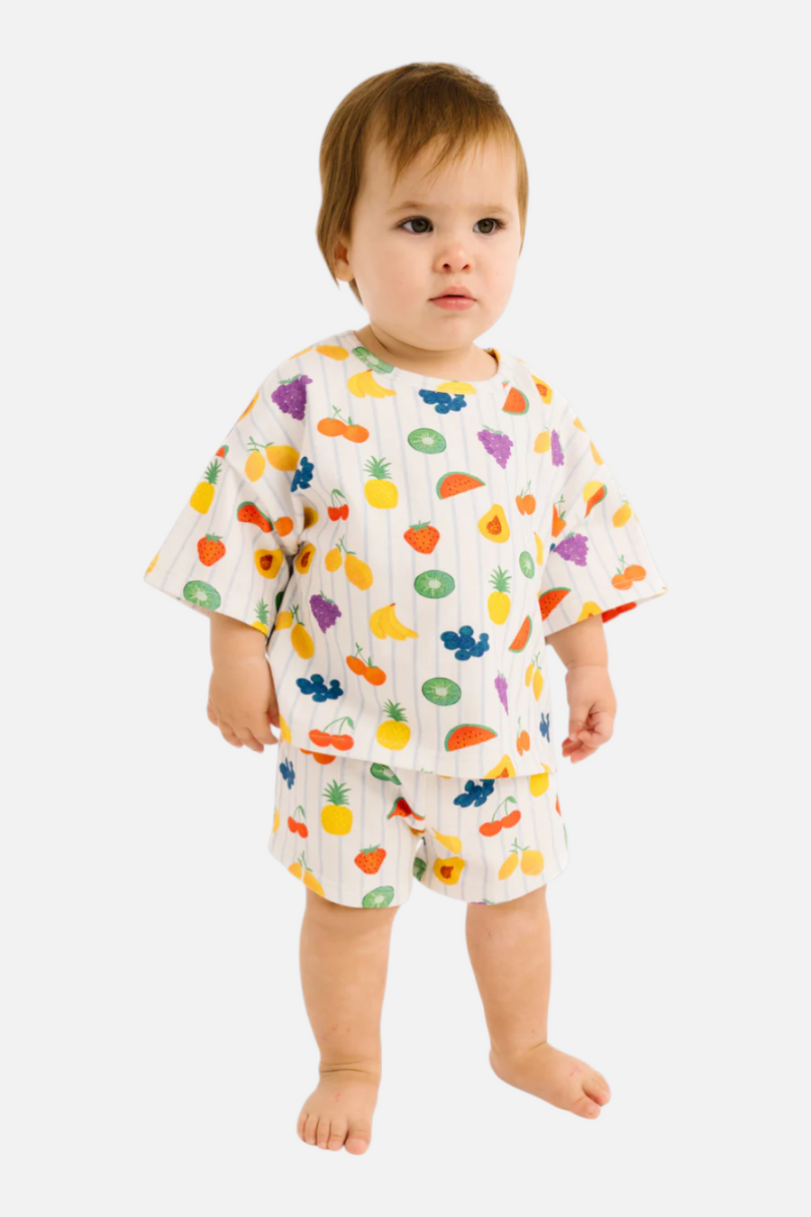 Little One Shop Kid's Sweet Fruit Slouchy Set – front view