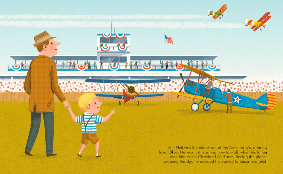 Little People Big Dreams Neil Armstrong – back view