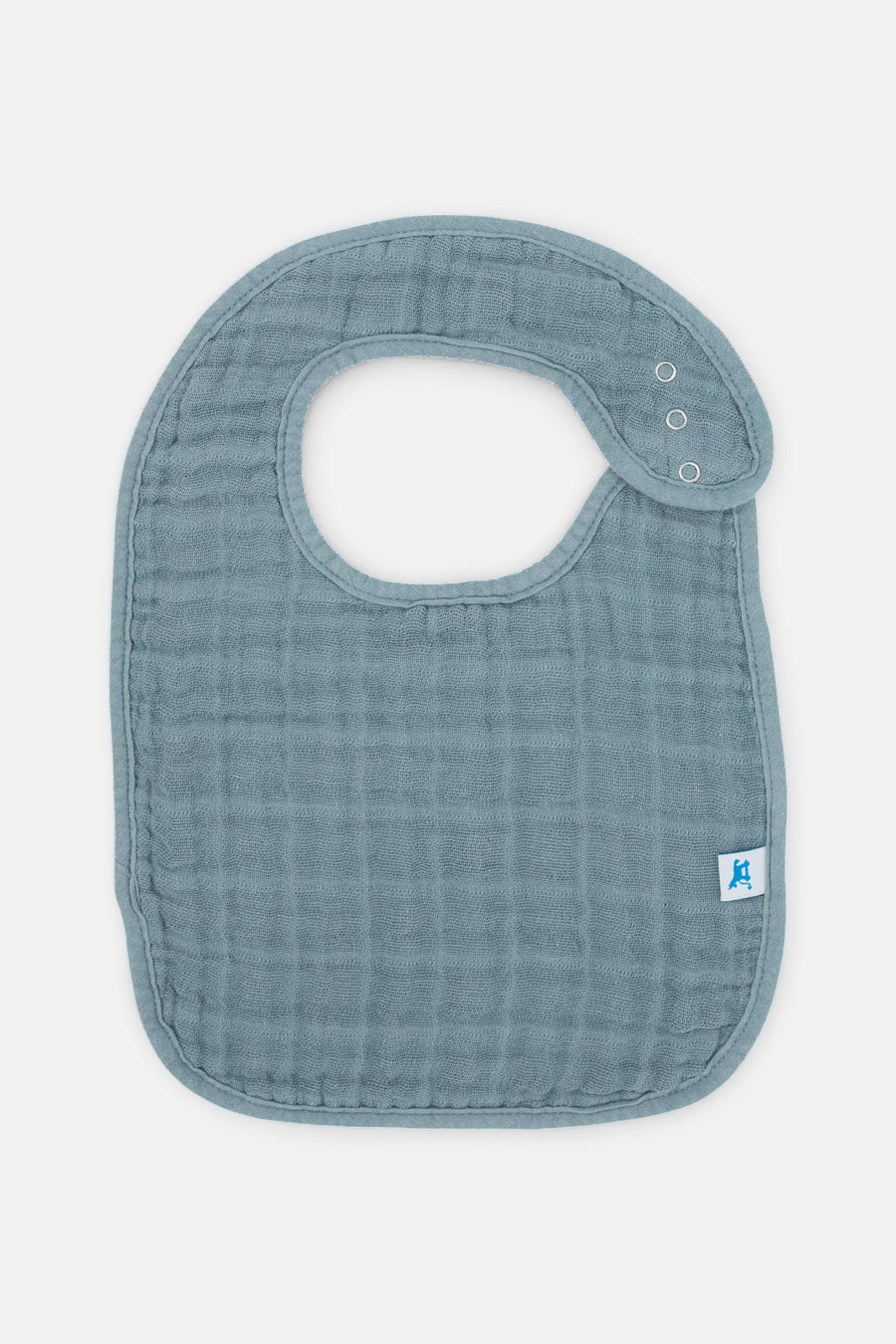 Little Unicorn Cotton Muslin Classic Bib Set of 3 in Farmyard – side view
