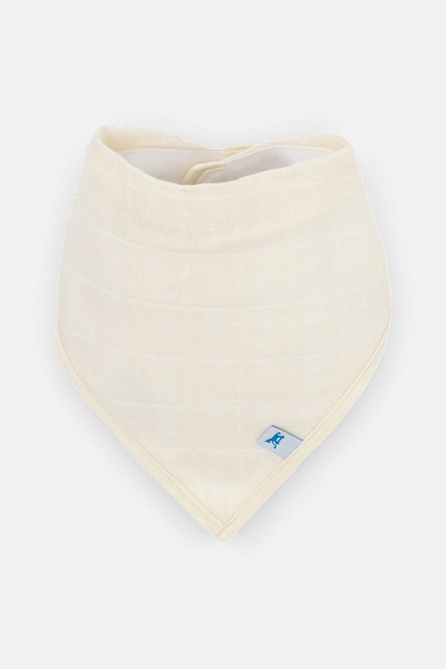 Little Unicorn Cotton Muslin + Fleece Bandana Bib Set of 4 in Pressed Petals – side view