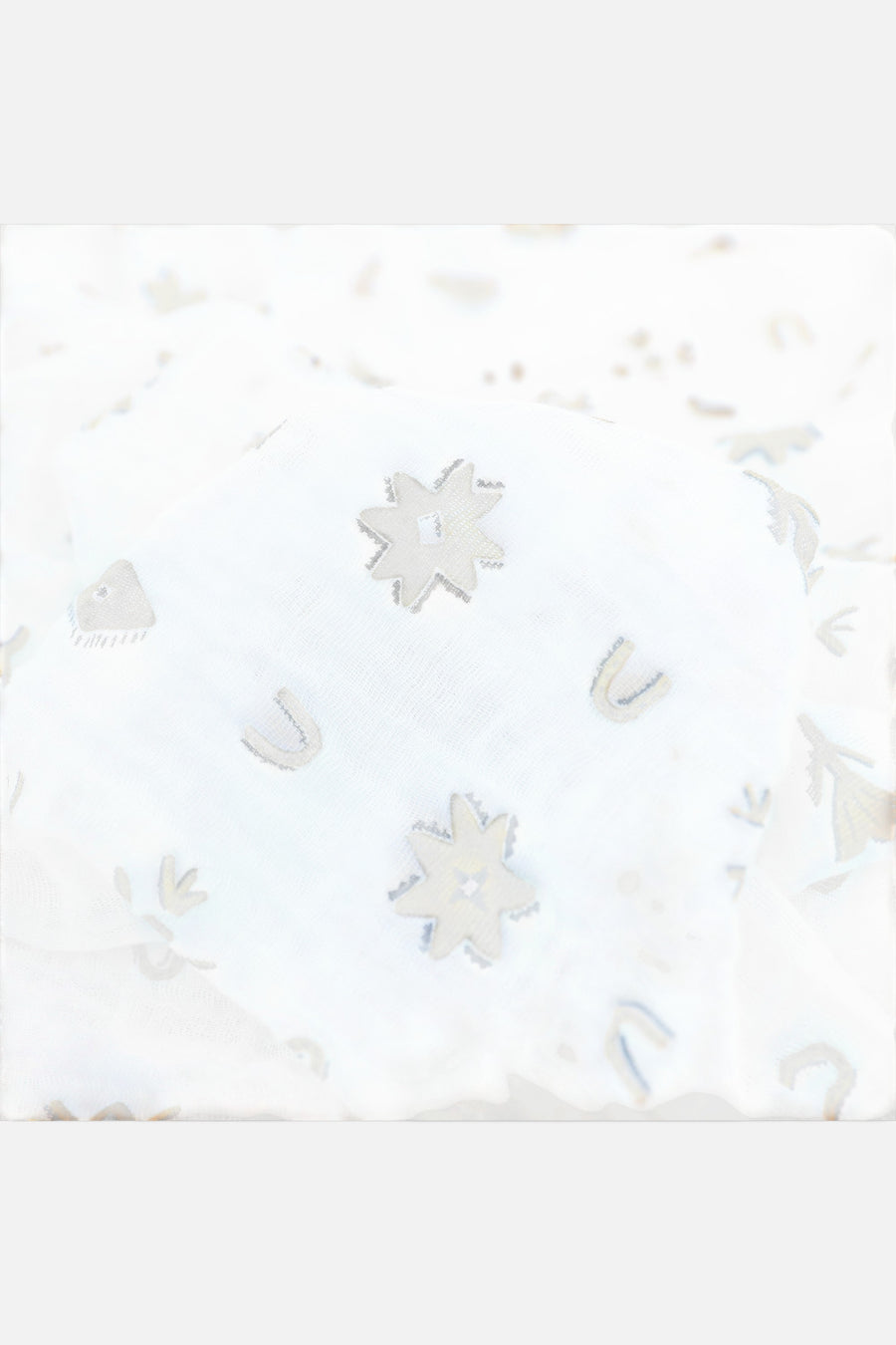 Little Unicorn Cotton Muslin Swaddle Blanket in Conchos – side view