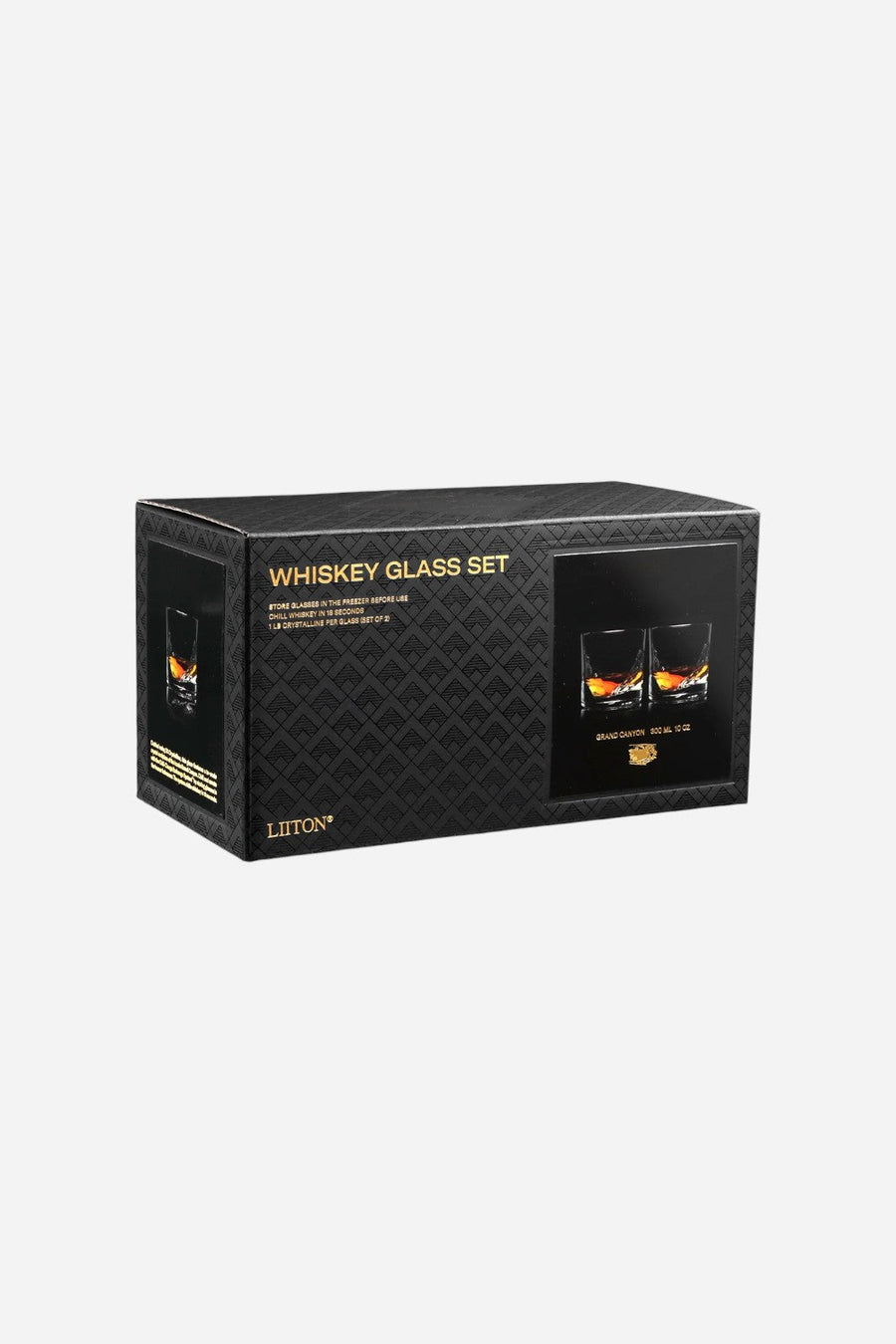 Litton Grand Canyon Crystal Whiskey Glass Set of 2 – flat lay