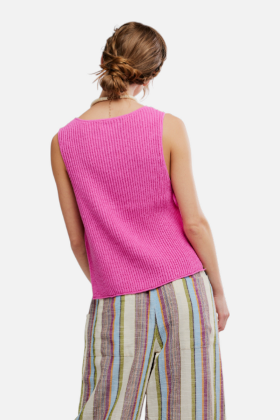 Free People Lizzie Sweater Top in Island Flower