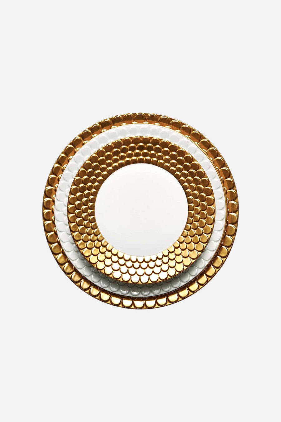 L'Objet Aegean Charger Plate in Gold – back view