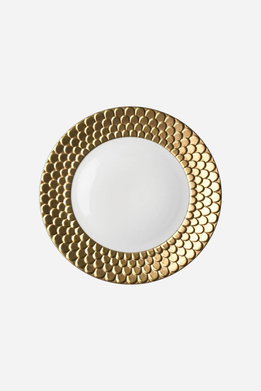 L'Objet Aegean Charger Plate in Gold – front view