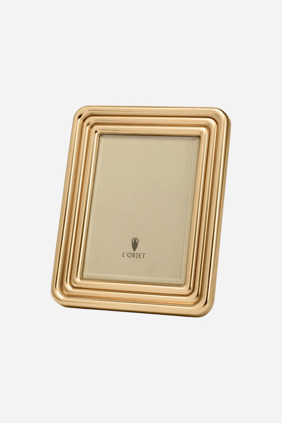 L'Objet Concorde 4 x 6 Frame in Gold – front view