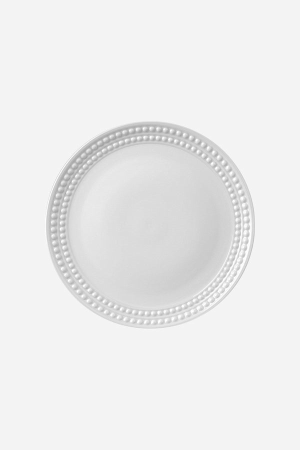 L'Objet Perlée Dinner Plate in White