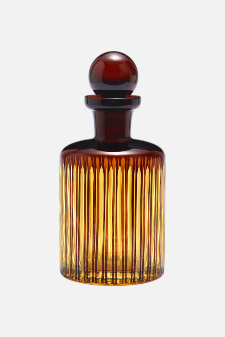 L'Objet Prism Decanter in Amber – front view