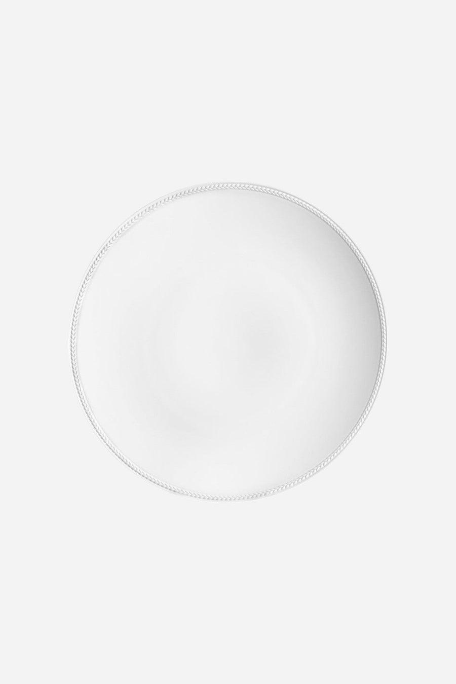 L'Objet Soie Tressée Charger in White – front view
