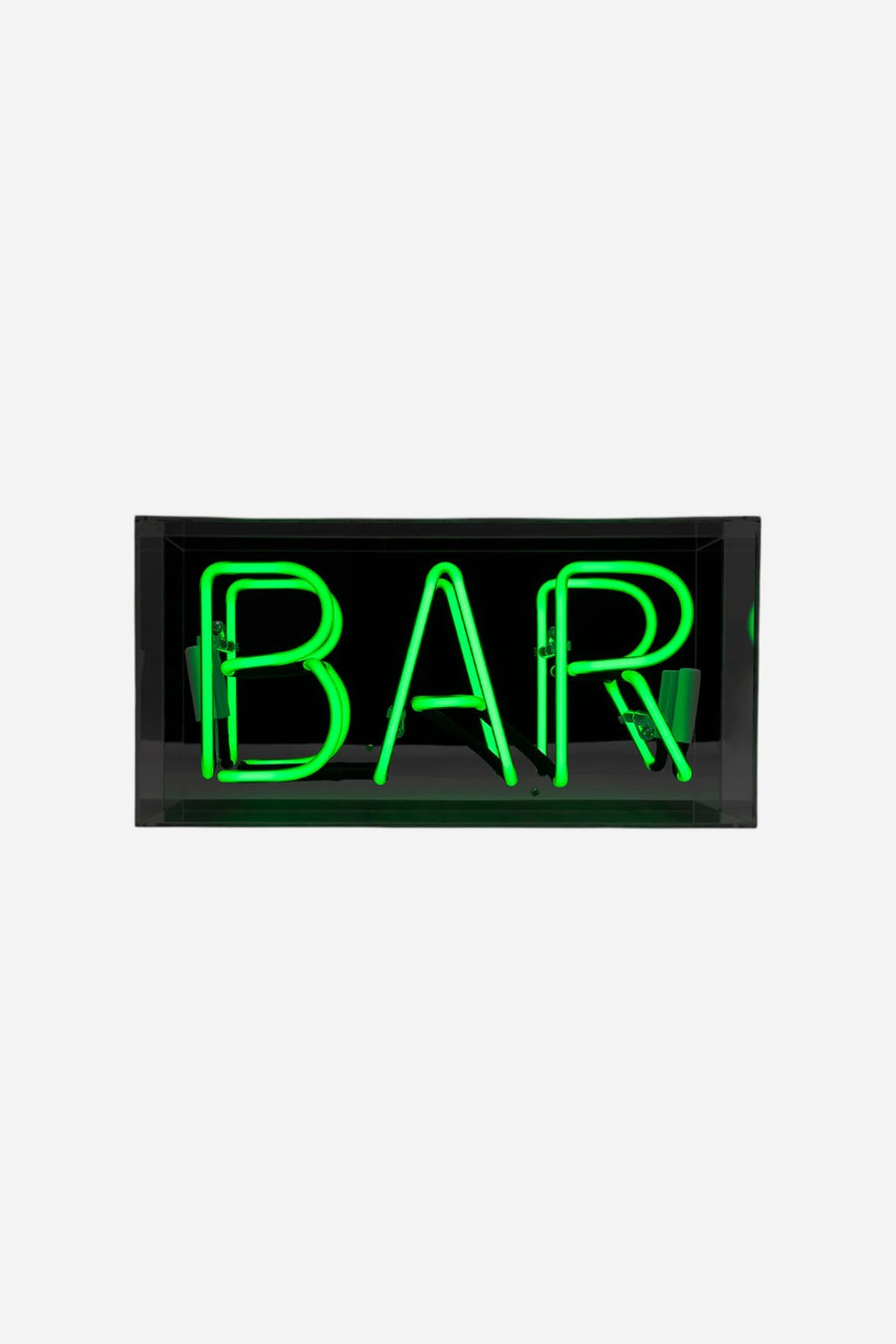 Locomocean 'Bar' Acrylic Box Neon Light In Green – side view