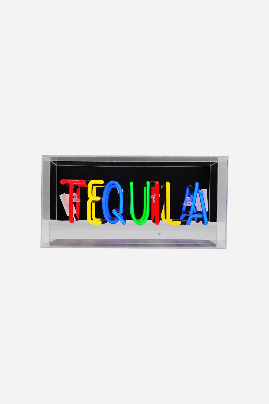 Locomocean 'Tequila' Acrylic Box Neon Sign – front view