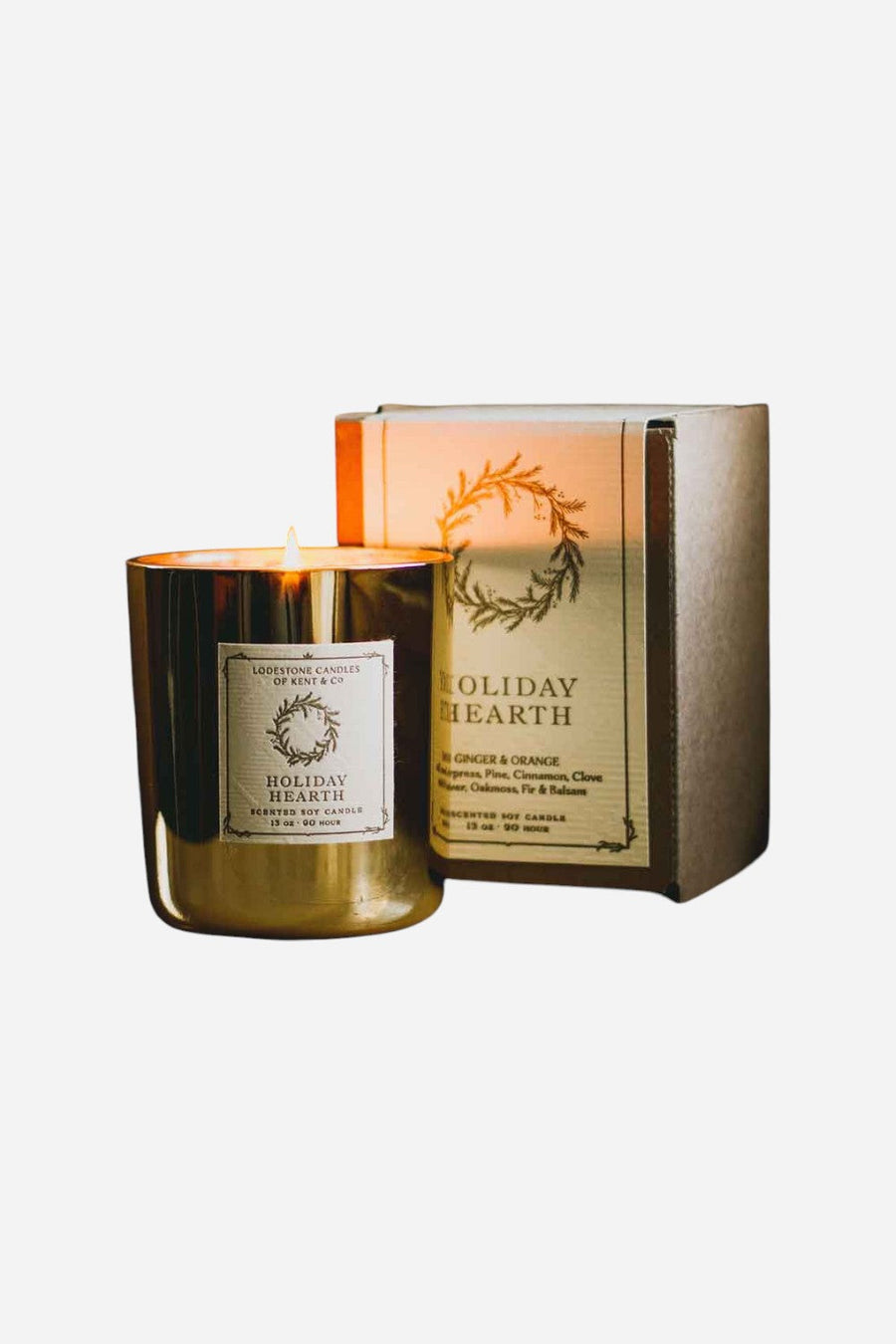 Lodestone Candles Holiday Hearth 13 oz Candle – front view