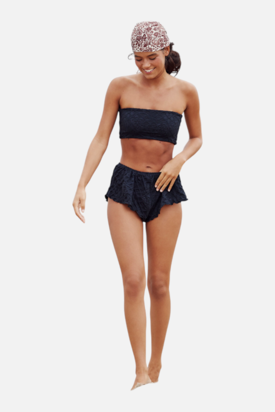 Free People Women's Lola Bandeau Bikini Top in Black