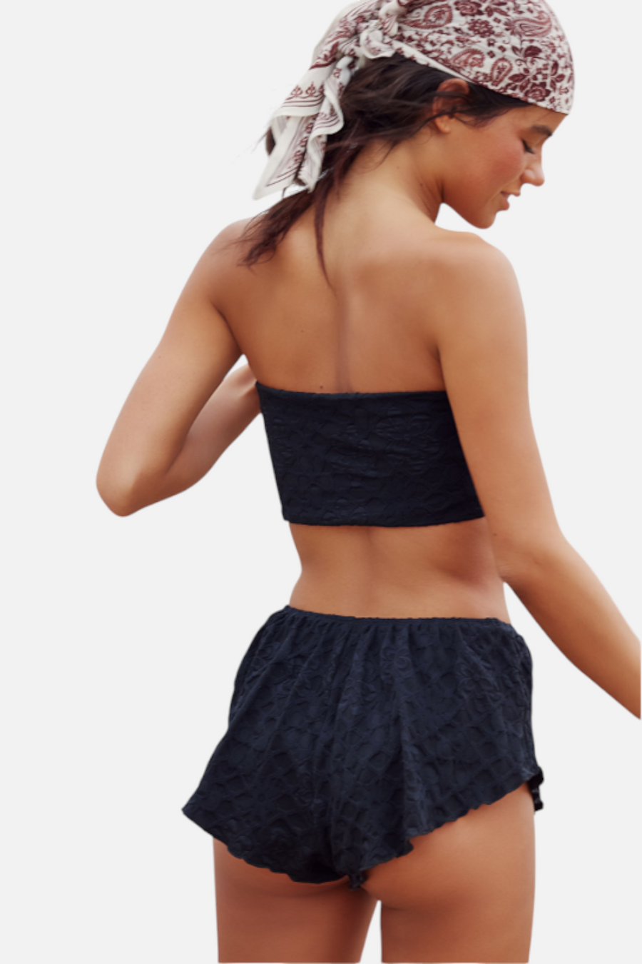 Free People Women's Lola Bandeau Bikini Top in Black