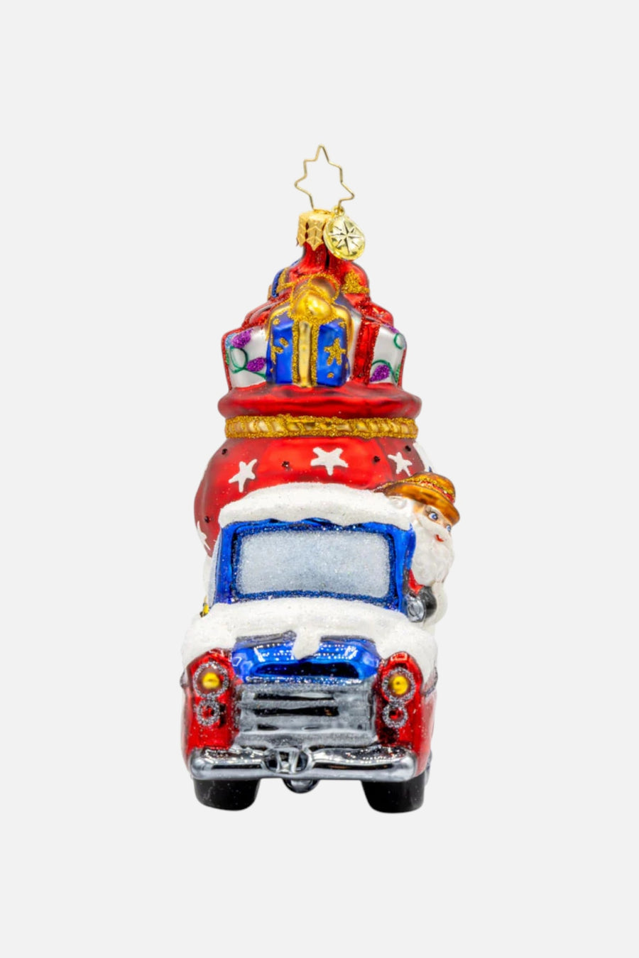 Lone Star Santa Cruiser Ornament – three-quarter view