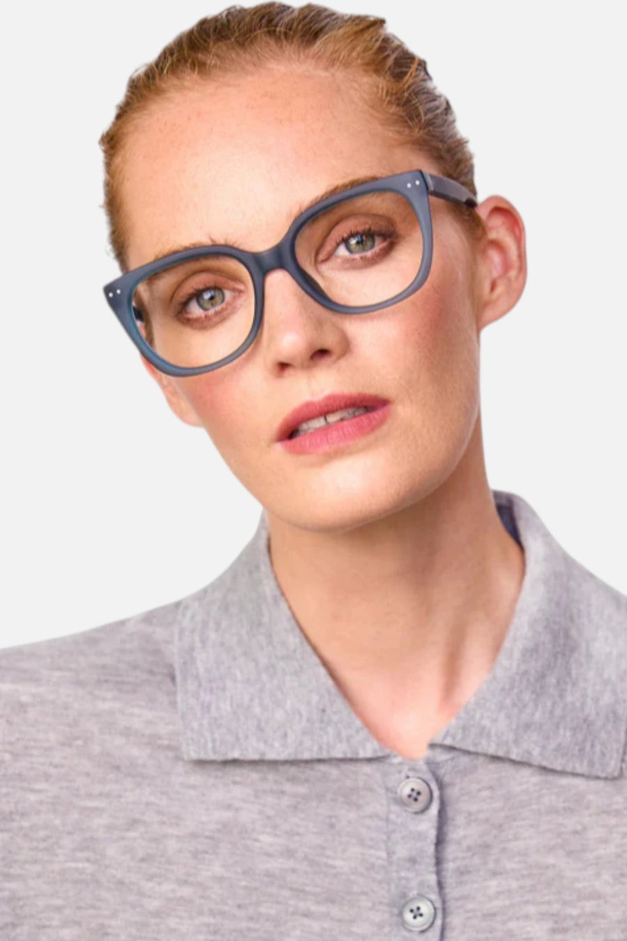 Look Optic Evita Readers in Lake Blue – side view