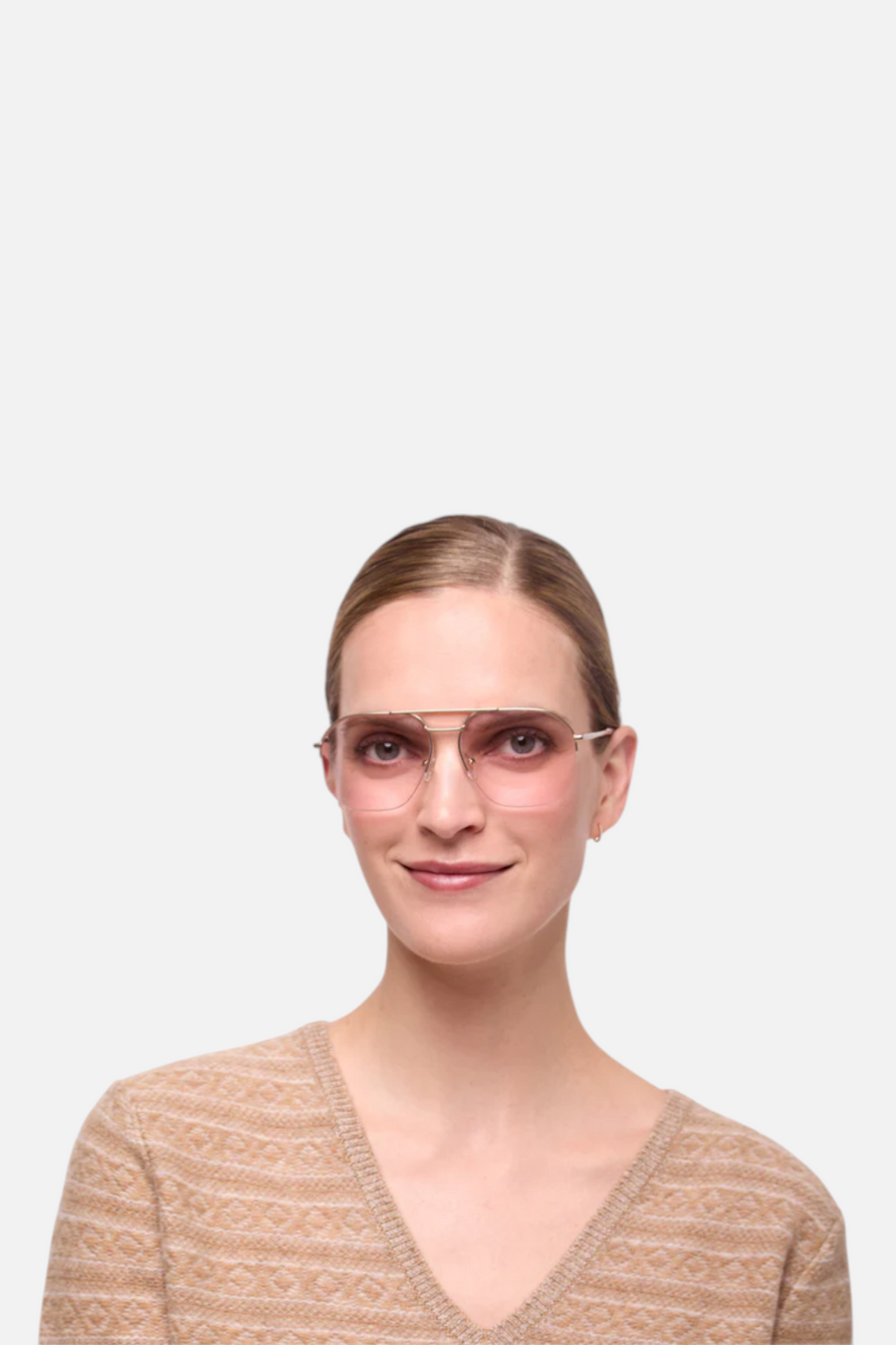 Look Optic Muse Readers in Gold & Pink – side view