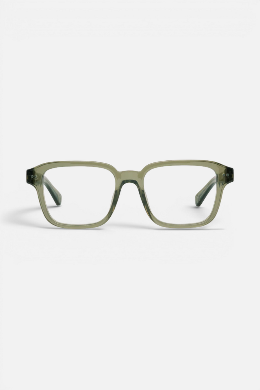 Look Optic No. 13 Readers in Shiny Olive Green – front view
