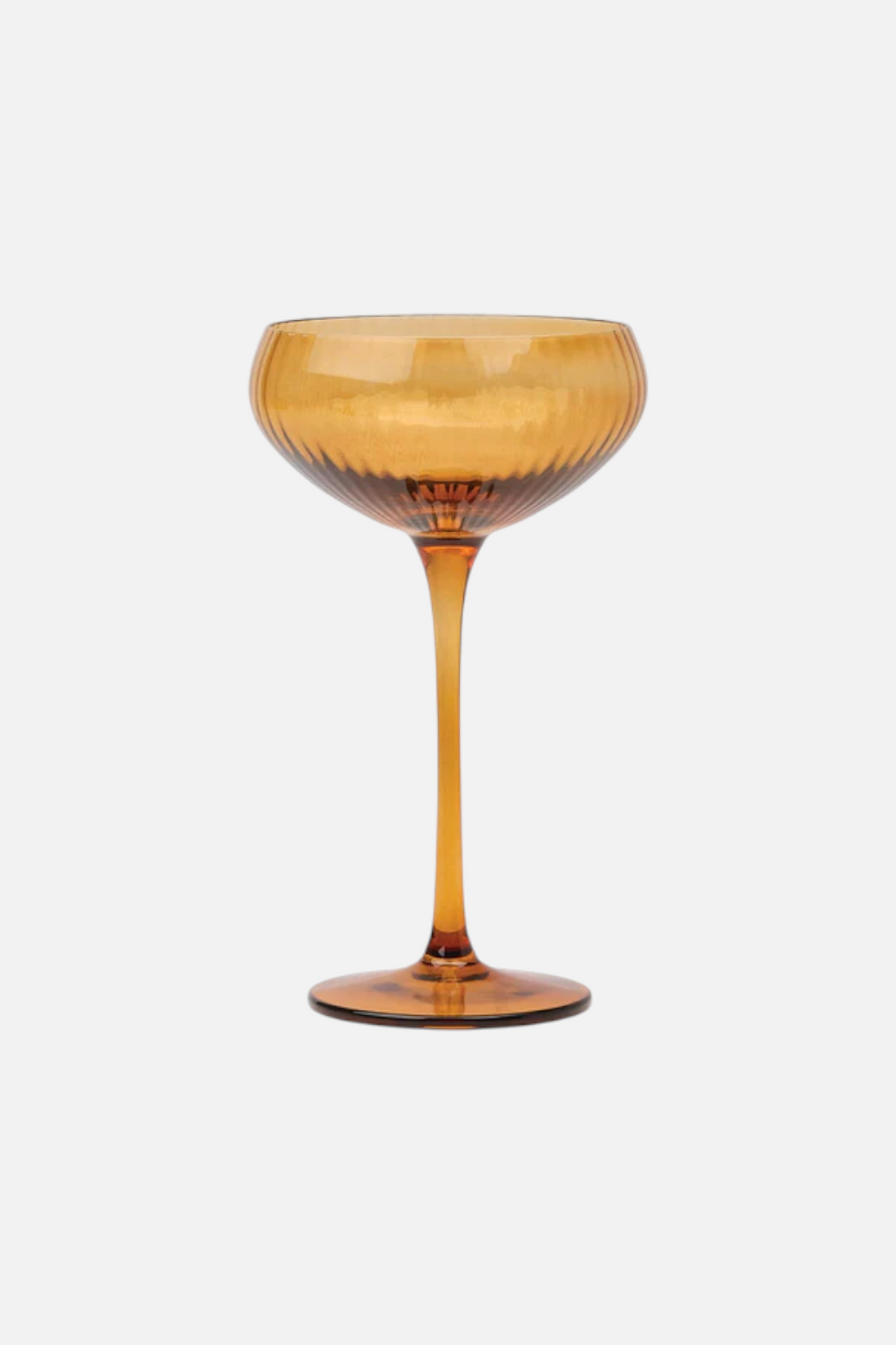 Lou Coupe Glass Set of 2 in Amber – back view