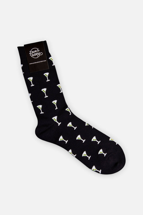 Love & Victory Unisex Martini Cocktail Socks