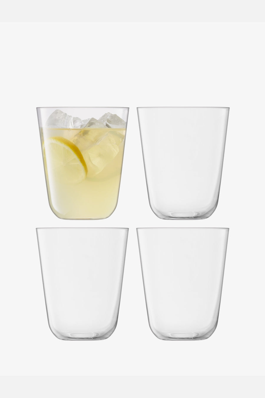 LSA International Arc Tumbler in Clear 13 Oz, Set of 4 – detail