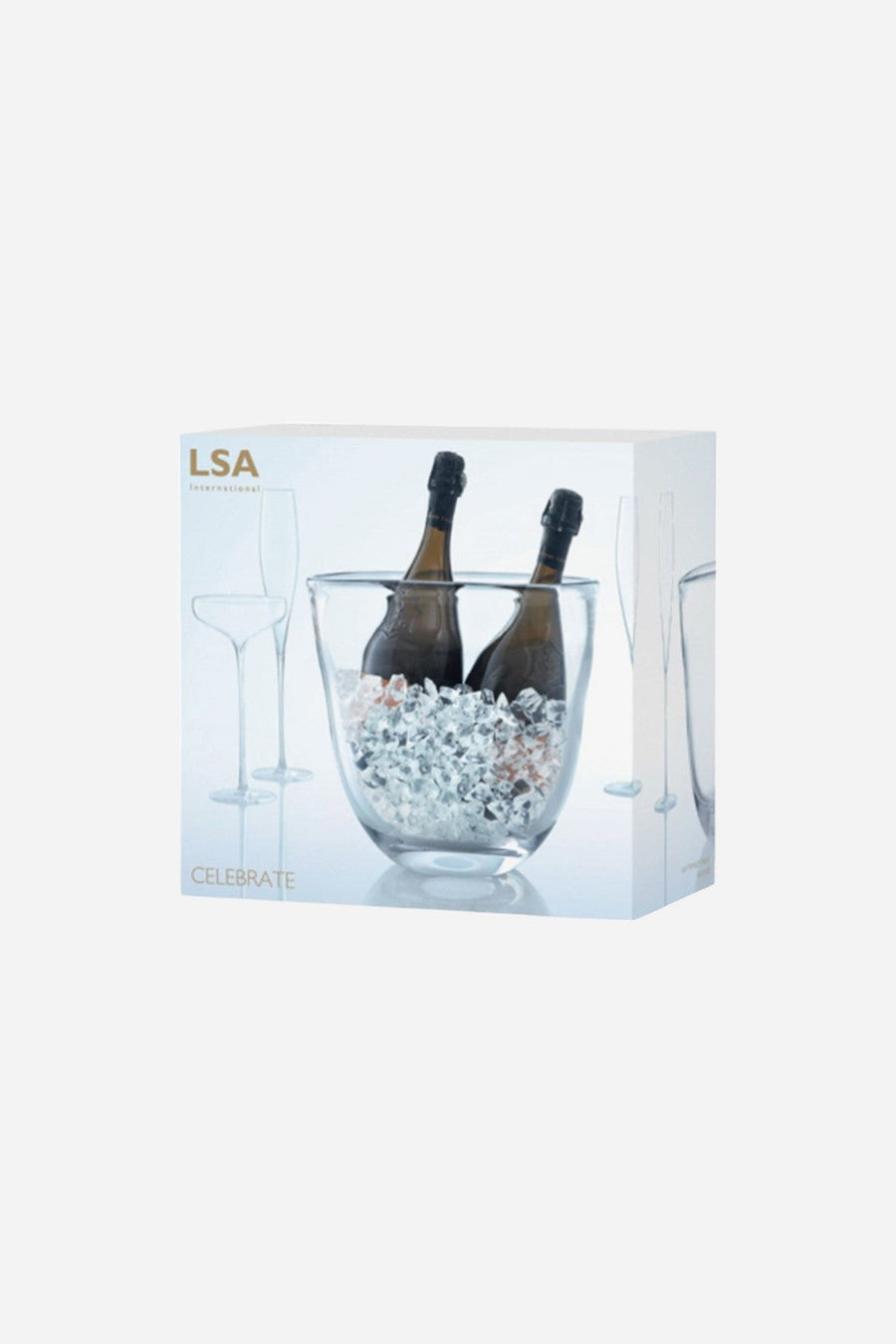 LSA International Celebrate Dual Champagne Bucket – side view