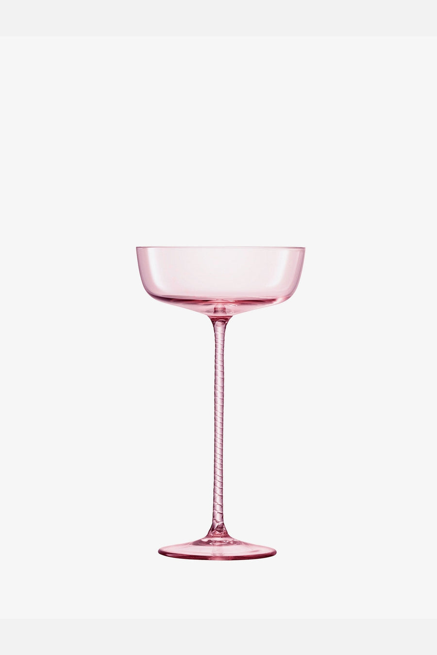 LSA International Champagne Saucer In Pink, Set of 2 – back view