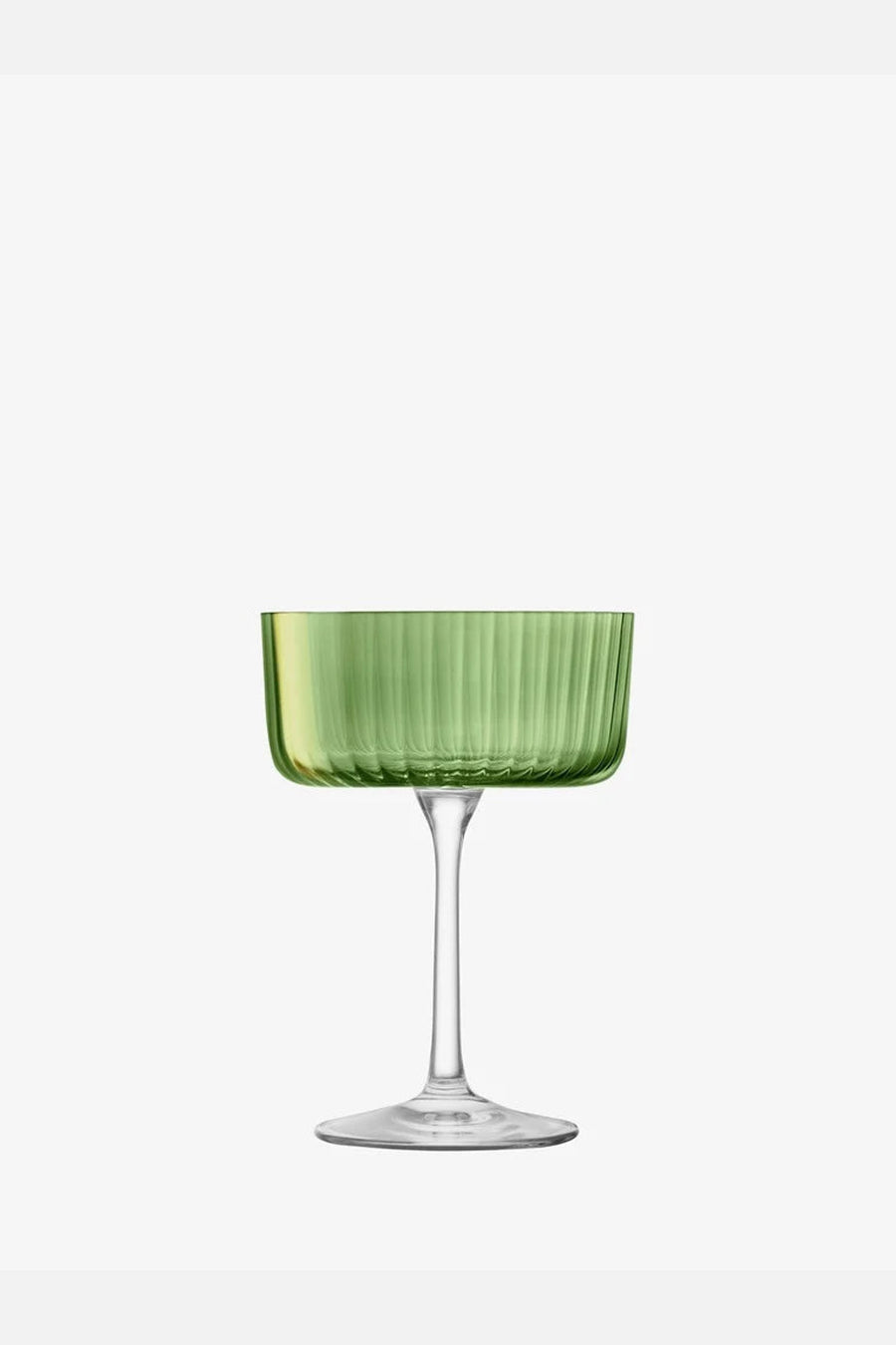 LSA International Gems Champagne/Cocktail Glass in Jade 8 Oz, Set of 4 – back view