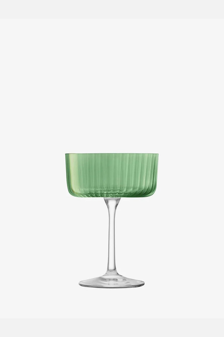 LSA International Gems Champagne/Cocktail Glass in Jade 8 Oz, Set of 4 – side view