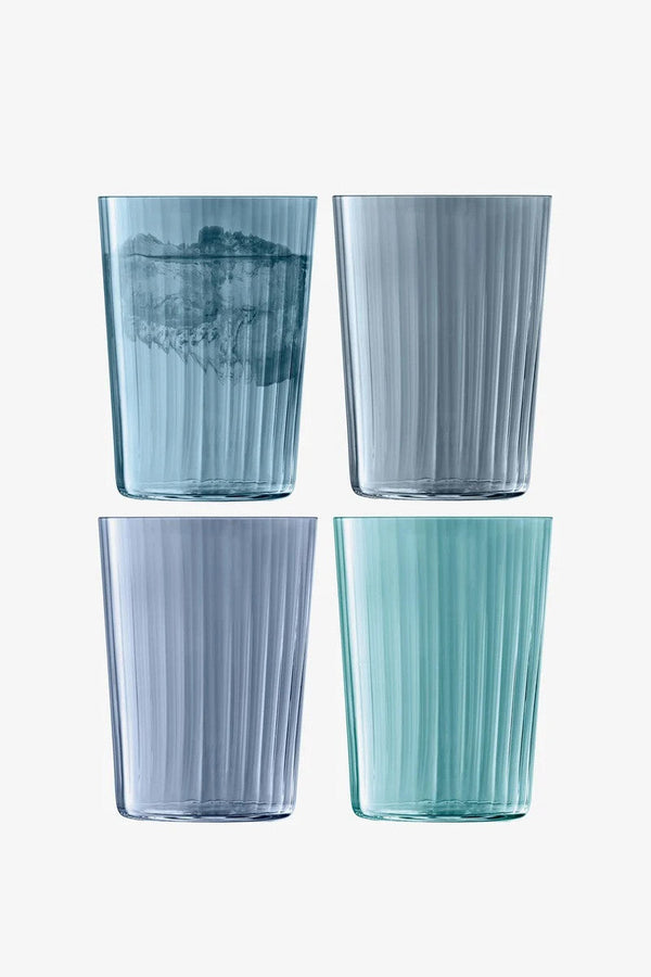 LSA International Gems Large Tumbler in Sapphire 19 Oz, Set of 4