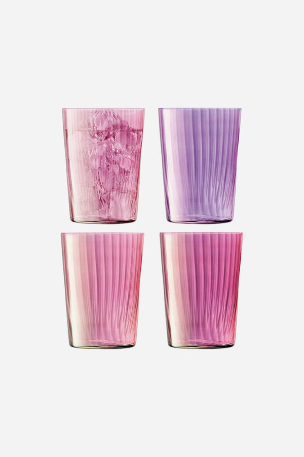 LSA International Gems Large Tumblers in Garnet, 19 oz. - Set of 4