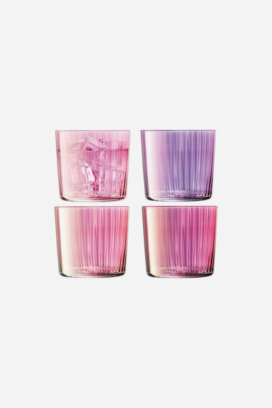 LSA International Gems Small Tumblers in Garnet, 10 oz. - Set of 4 – front view