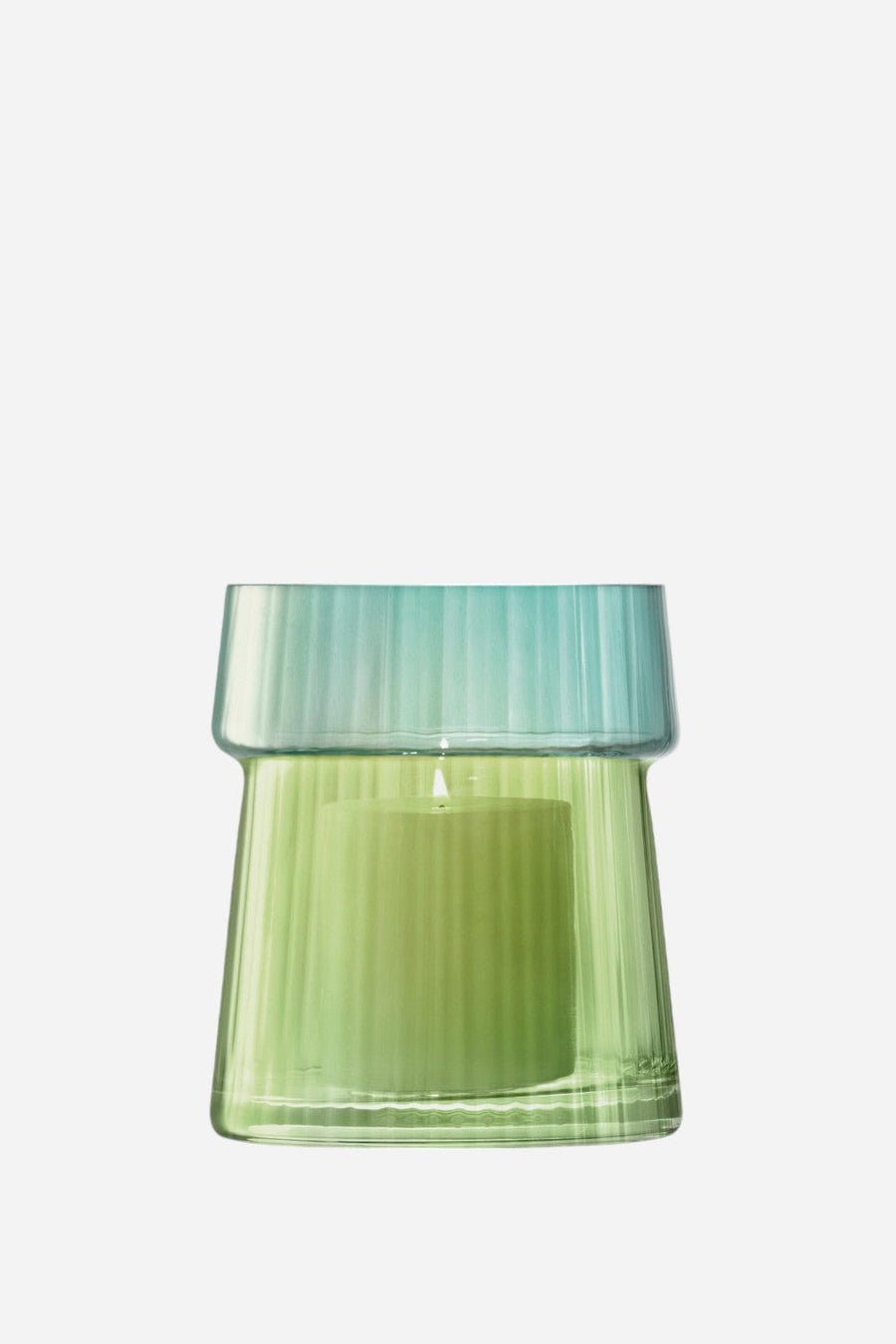 LSA International Gems Vase Jade Lantern – back view