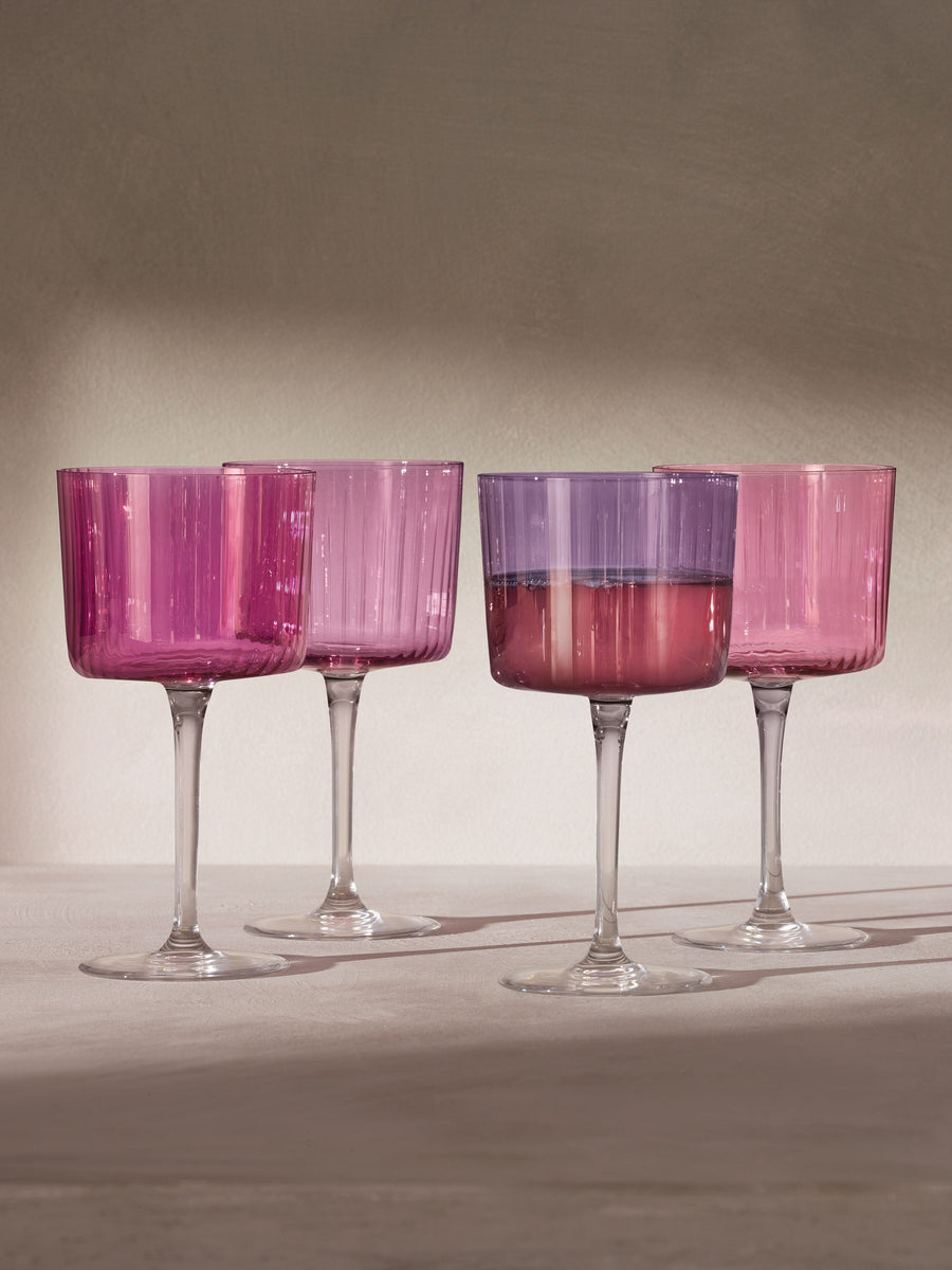 LSA International Gems Wine Glass in Garnet 8 Oz, Set of 4 – alternate