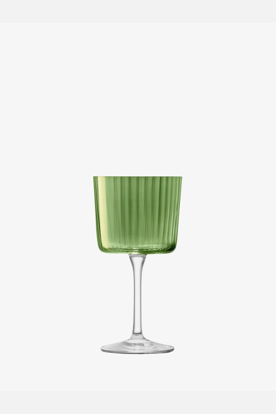LSA International Gems Wine Glass in Jade 8 Oz, Set of 4 – back view