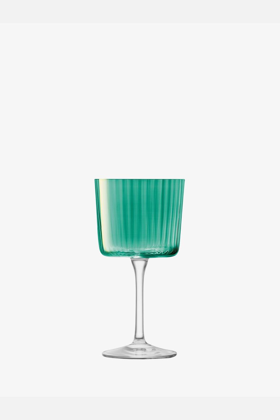 LSA International Gems Wine Glass in Jade 8 Oz, Set of 4 – flat lay
