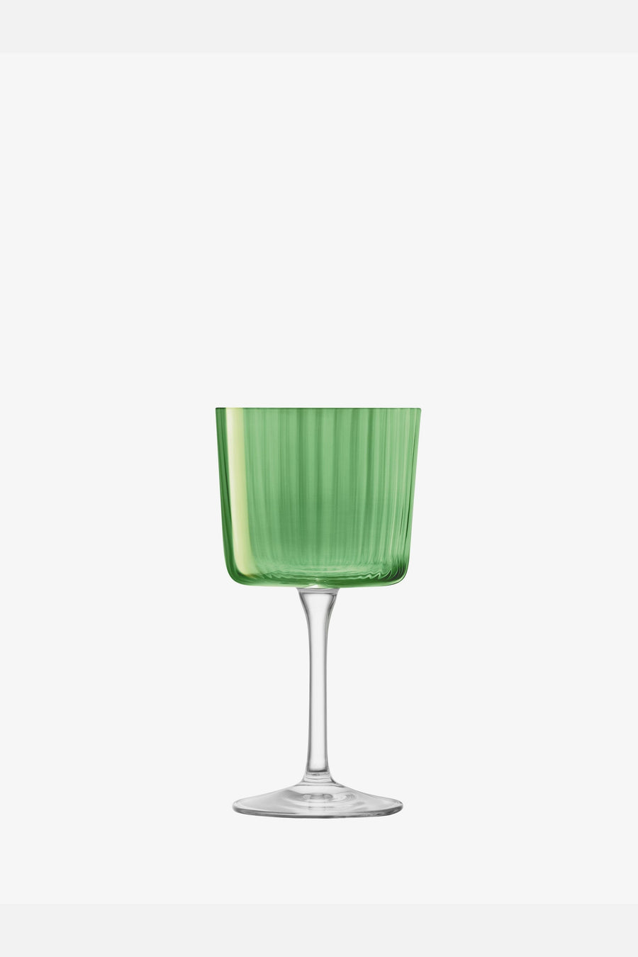 LSA International Gems Wine Glass in Jade 8 Oz, Set of 4 – side view