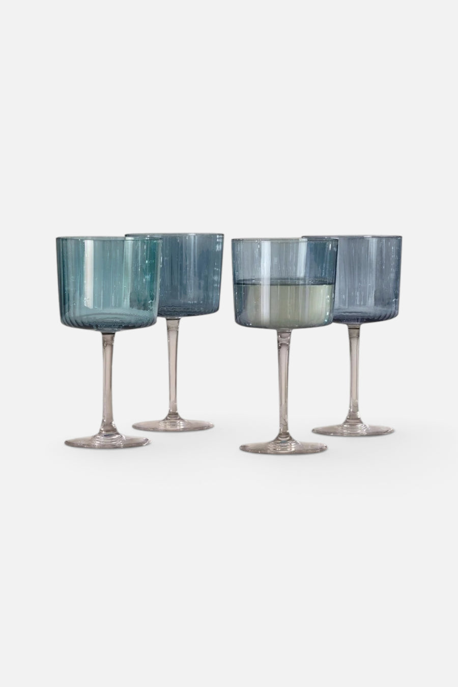 LSA International Gems Wine Glass in Sapphire 8 Oz, Set of 4 – alternate