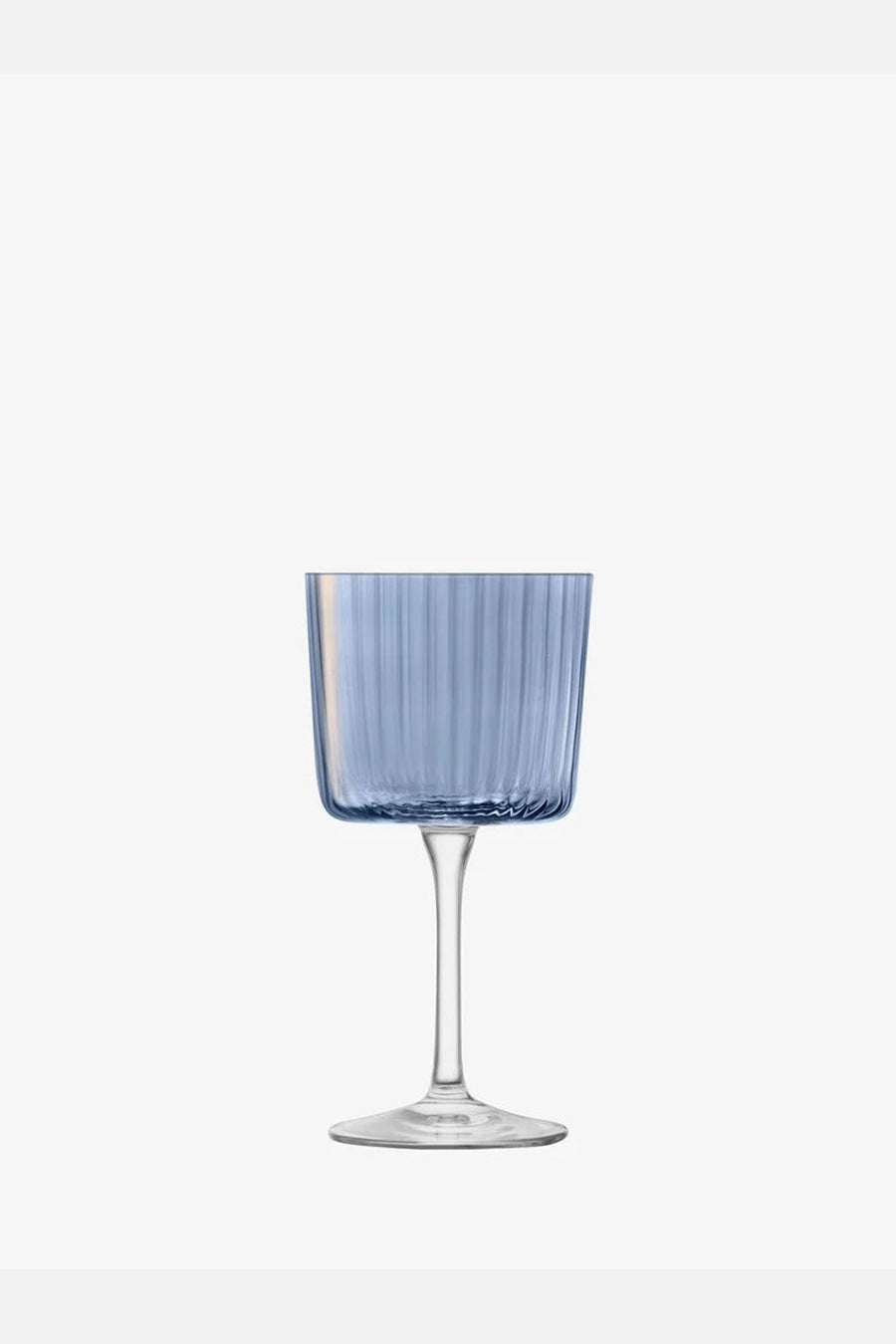 LSA International Gems Wine Glass in Sapphire 8 Oz, Set of 4 – detail