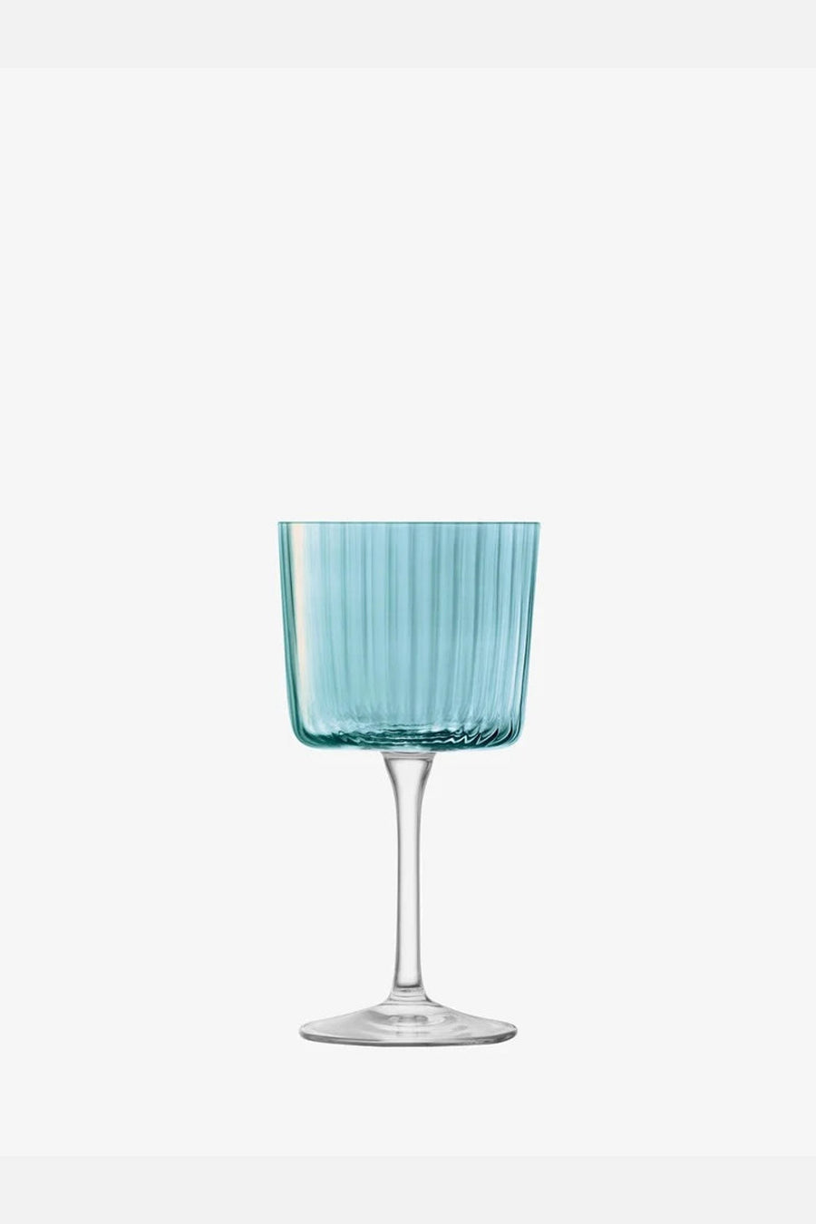 LSA International Gems Wine Glass in Sapphire 8 Oz, Set of 4 – flat lay
